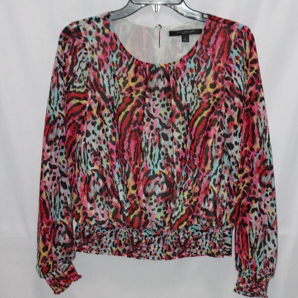 Marc New York Multi-Color Leopard Print Top - Picture 12 of 13